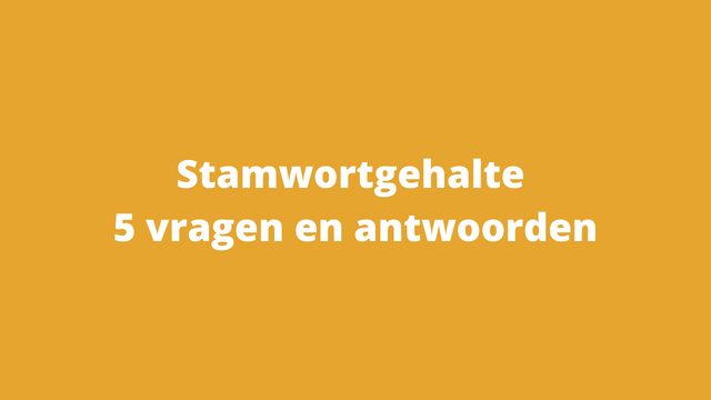 Stamwortgehalte 5 vragen en antwoorden - Speciaal Bier Plezier